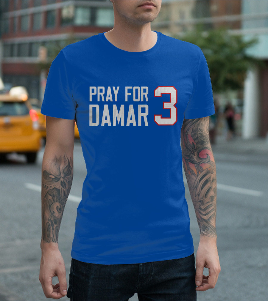 Pray for Damar 3 Buffalo Football Rally Support T-Shirt