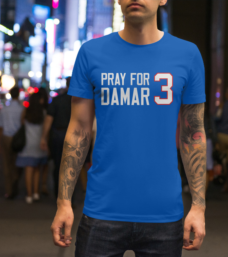 Pray For Damar 3 Buffalo Football Rally Support T-Shirt