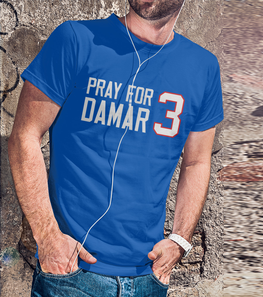 Pray For Damar 3 Buffalo Football Rally Support T-Shirt