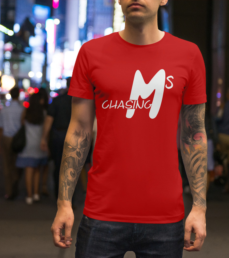 Chasing Ms Retro Style Bold Red T-Shirt