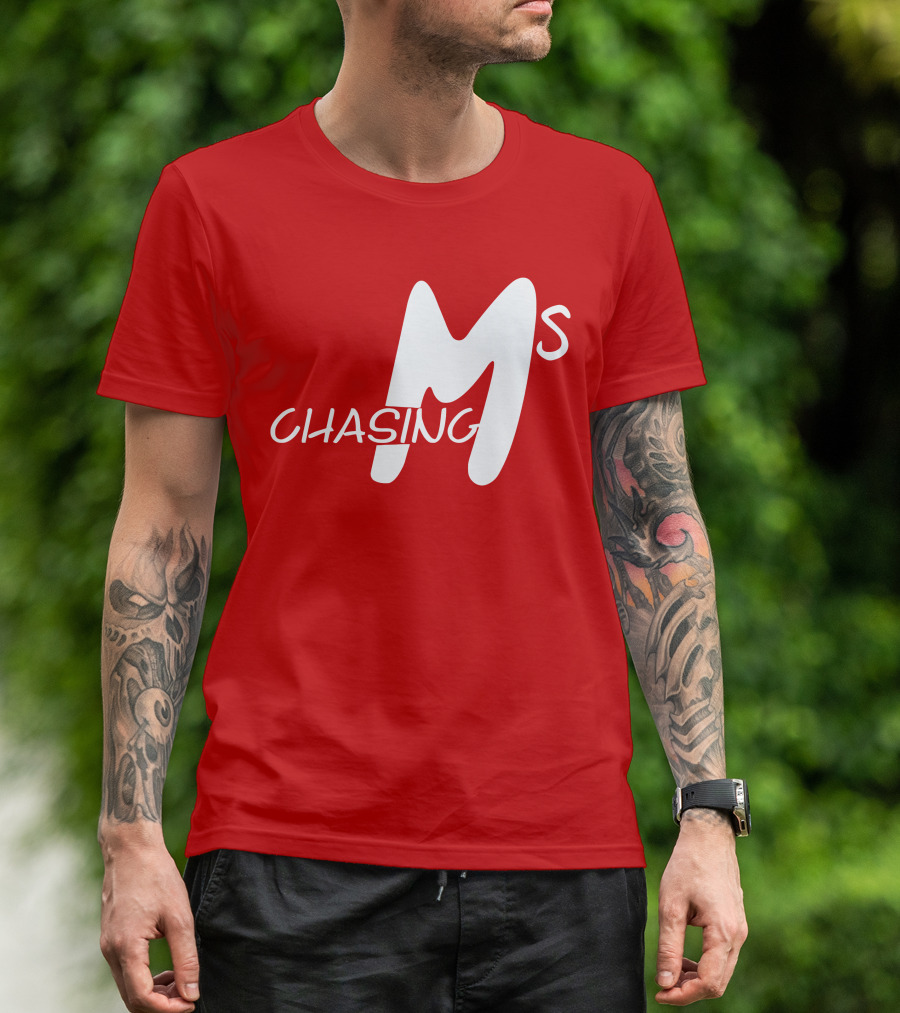 Chasing Ms Retro Style Bold Red T-Shirt