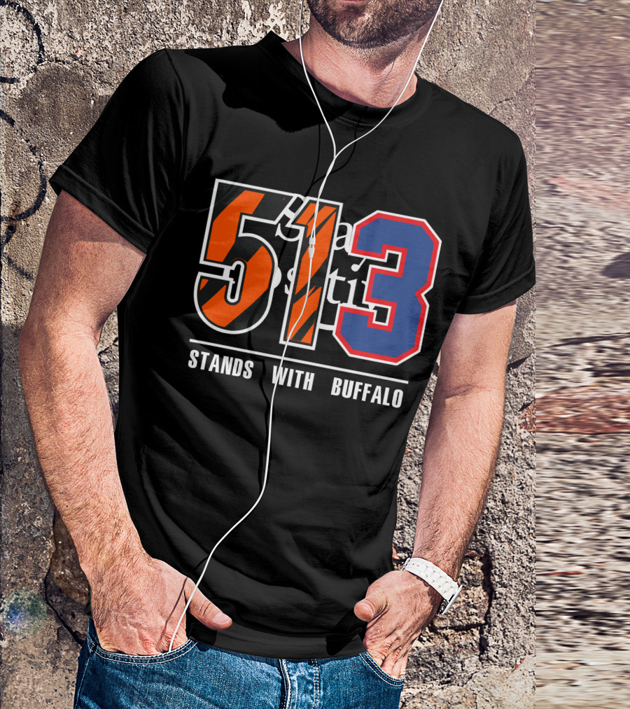 513 Stands With Buffalo Bengals 513 Meaning T-Shirt