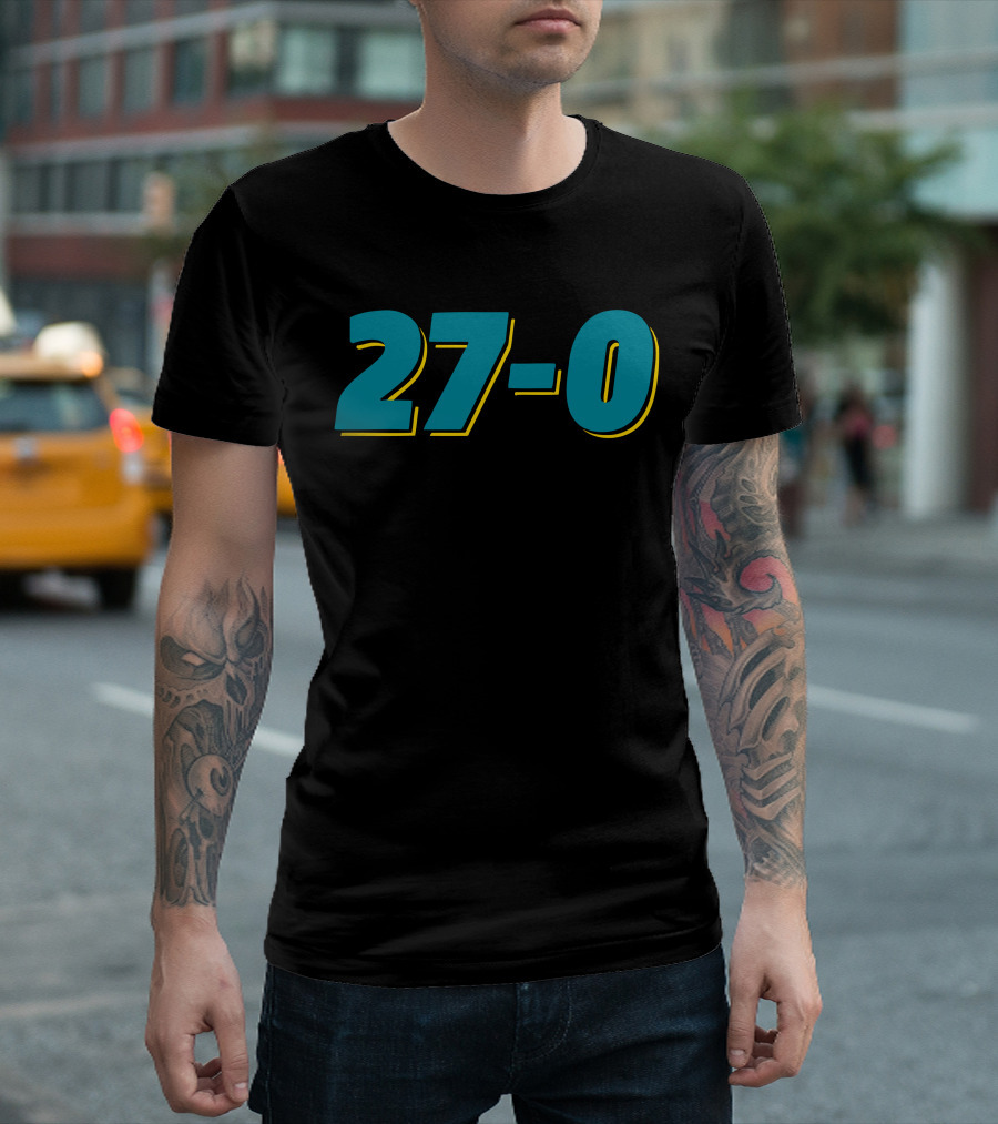 Jacksonville 27-0 Victory Score T-Shirt