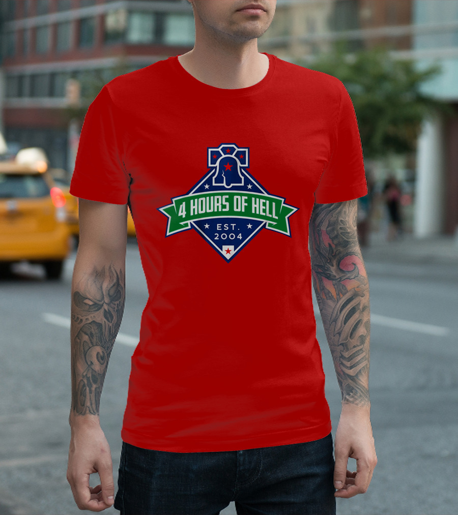 4 Hours Of Hell Philadelphia EST 2004 Liberty Bell T-Shirt
