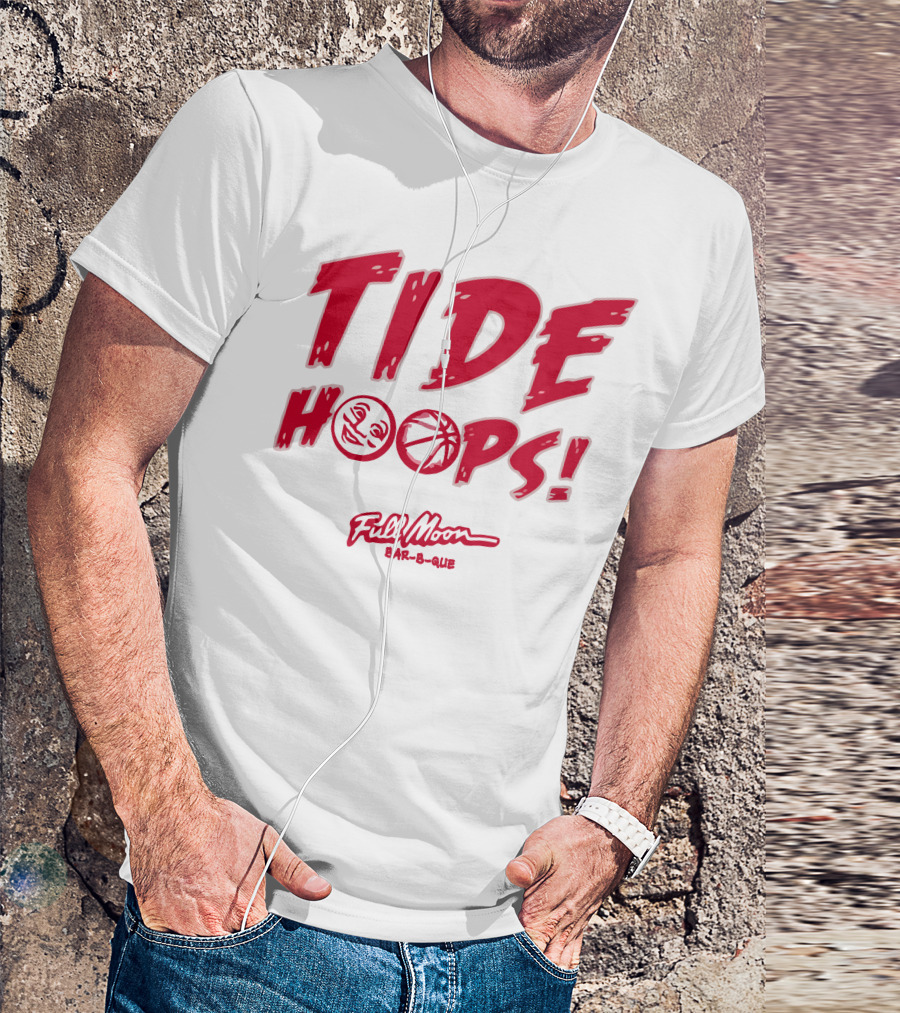Tide Hoops Full Moon Bar-B-Que Basketball Event T-Shirt