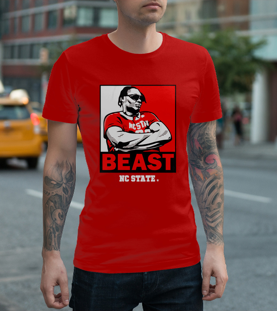 NC State Basketball DJ Burns Beast Shades T-Shirt