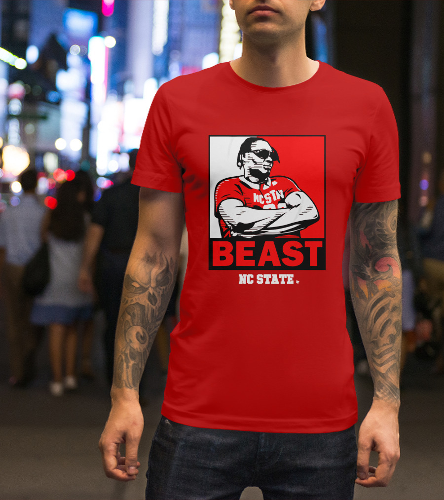 NC State Basketball DJ Burns Beast Shades T-Shirt