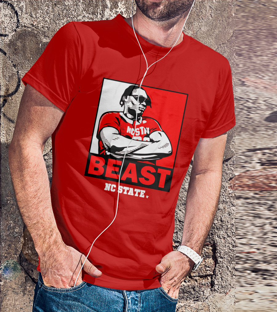 NC State Basketball DJ Burns Beast Shades T-Shirt