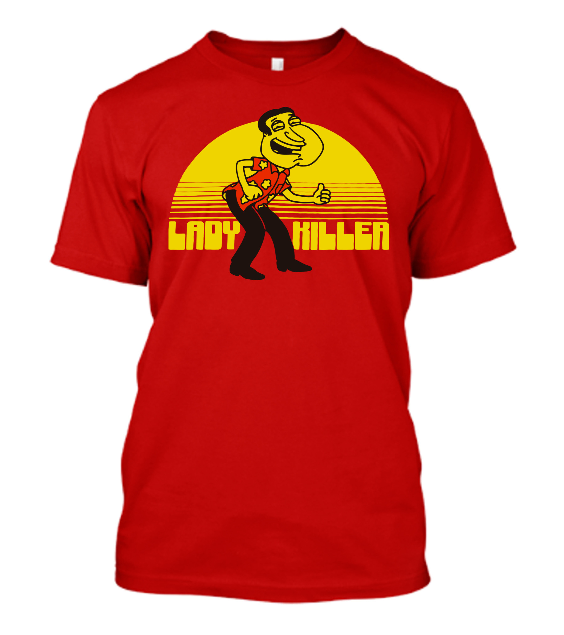Lady Killer Quagmire Retro Sunset T-Shirt