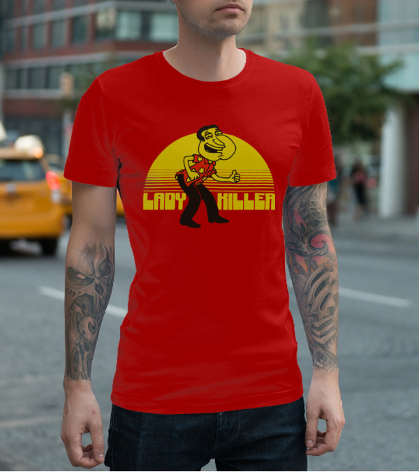 Lady Killer Quagmire Retro Sunset T-Shirt