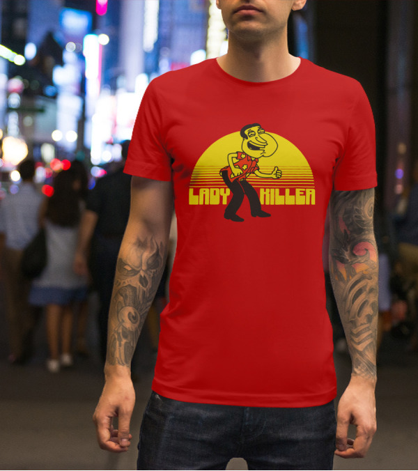 Lady Killer Quagmire Retro Sunset T-Shirt