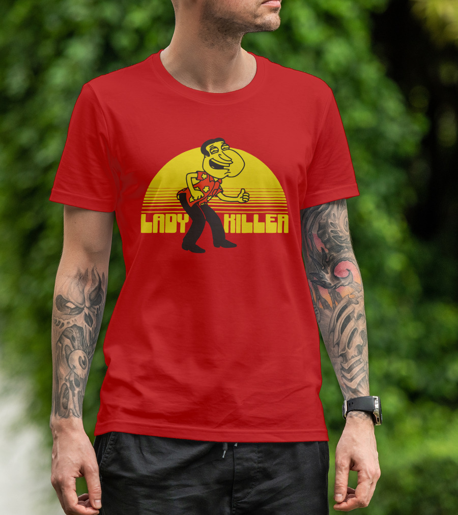 Lady Killer Quagmire Retro Sunset T-Shirt