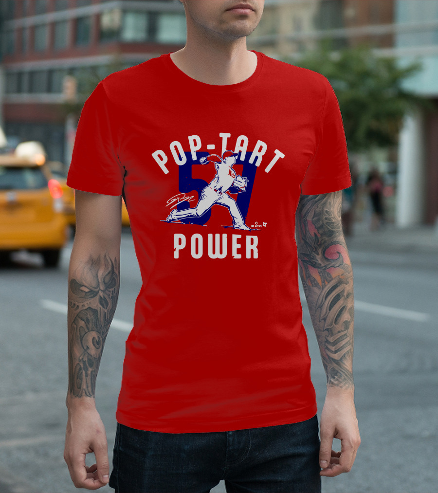Pop Tart Power 59 Pitcher Players MLB T-Shirt