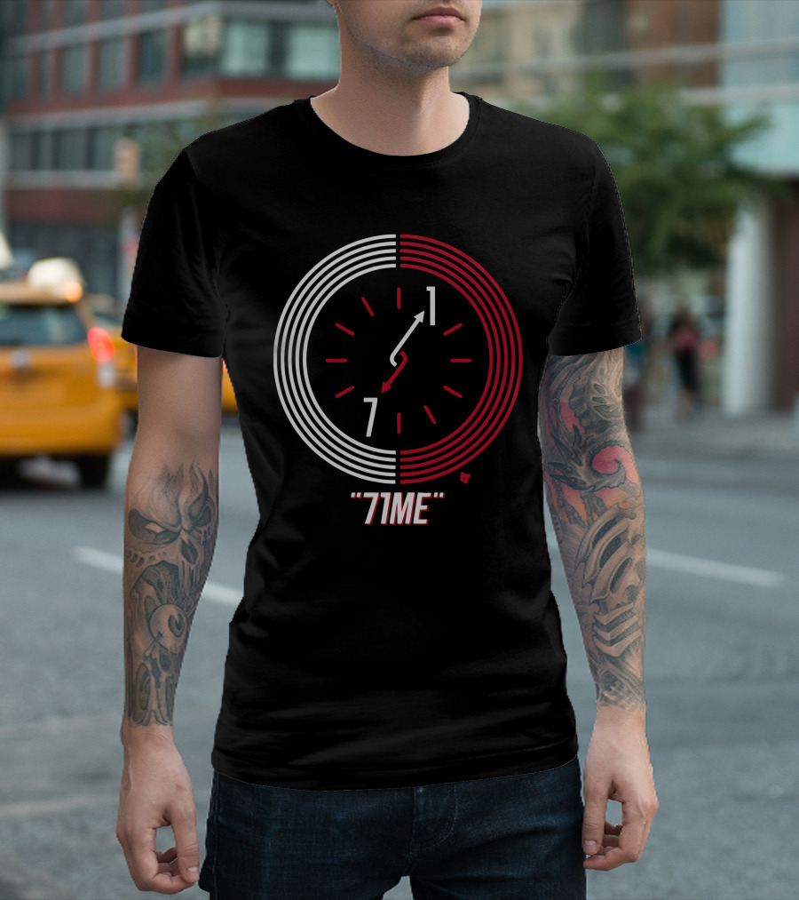 71ME Clock Countdown Red and White Dial T-Shirt
