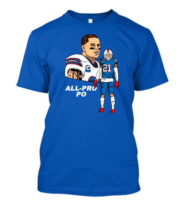 Jordan Poyer All-Pro Po Football T-Shirt