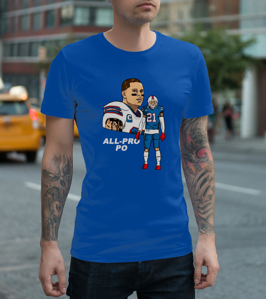 Jordan Poyer All-Pro Po Football T-Shirt