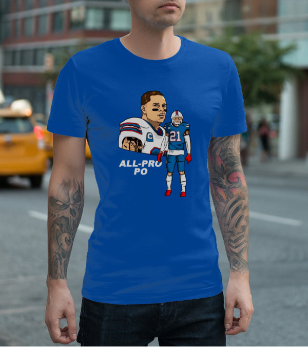 Jordan Poyer All-Pro Po Football T-Shirt