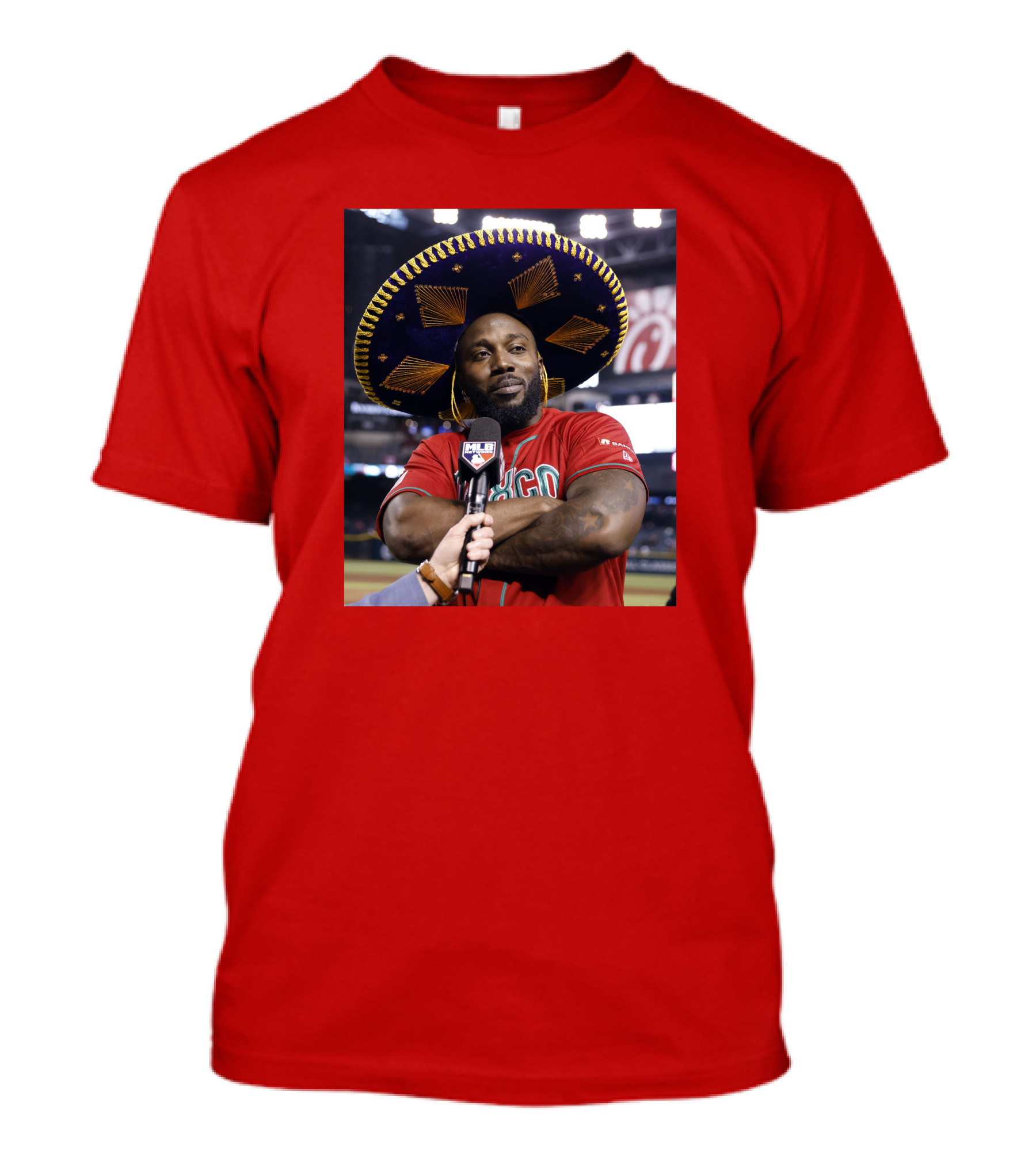 Randy Arozarena Mexico Baseball Sombrero MLB Interview T-Shirt
