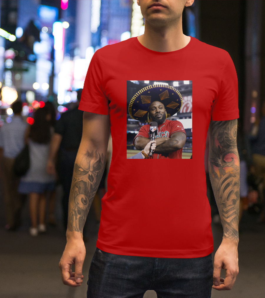 Randy Arozarena Mexico Baseball Sombrero MLB Interview T-Shirt