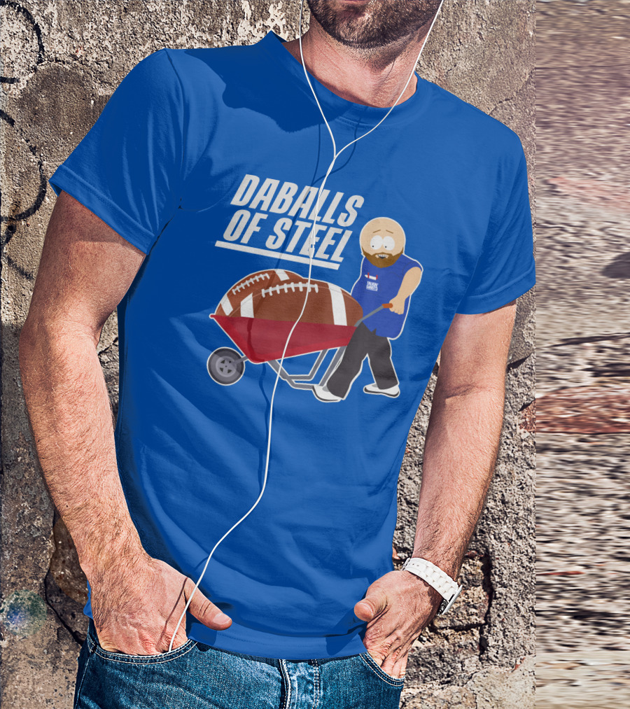 Daballs Of Steel Wheelbarrow Football Carrying Soccer Player T-Shirt