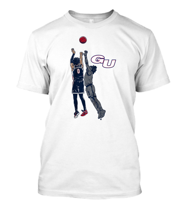 Gonzaga Basketball Julian Strawther Iconic Game-Winning Shot GU T-Shirt