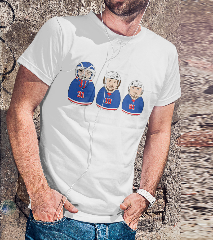NY Hockey Russian Doll Design 31 10 91 T-Shirt