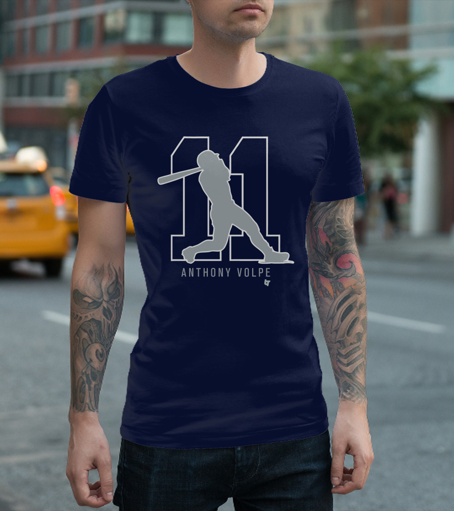 Anthony Volpe 11 New York Baseball T-Shirt