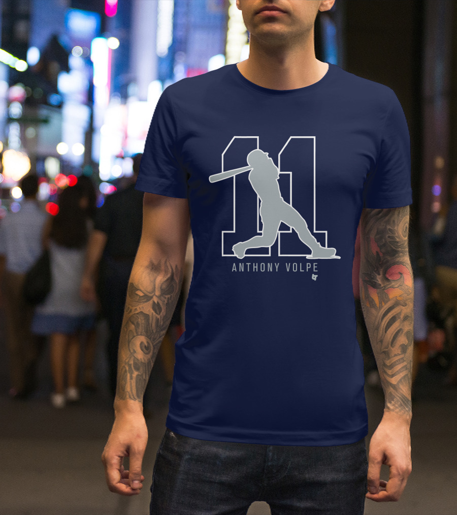 Anthony Volpe 11 New York Baseball T-Shirt
