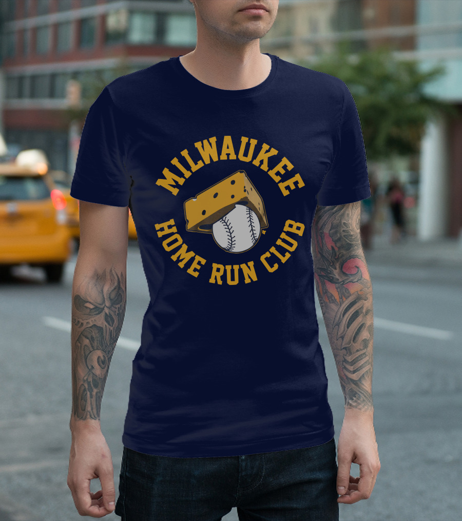 Milwaukee Home Run Club Cheese Baseball T-Shirt