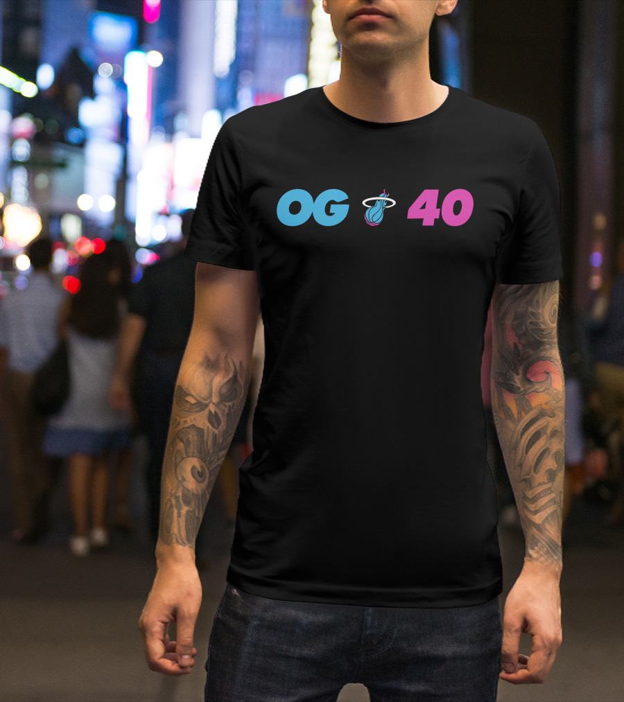 OG Miami Heat 40 T-Shirt