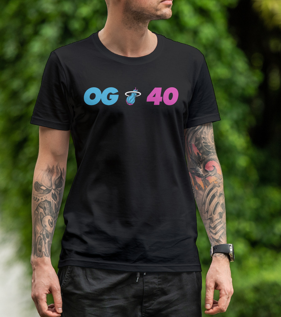 OG Miami Heat 40 T-Shirt
