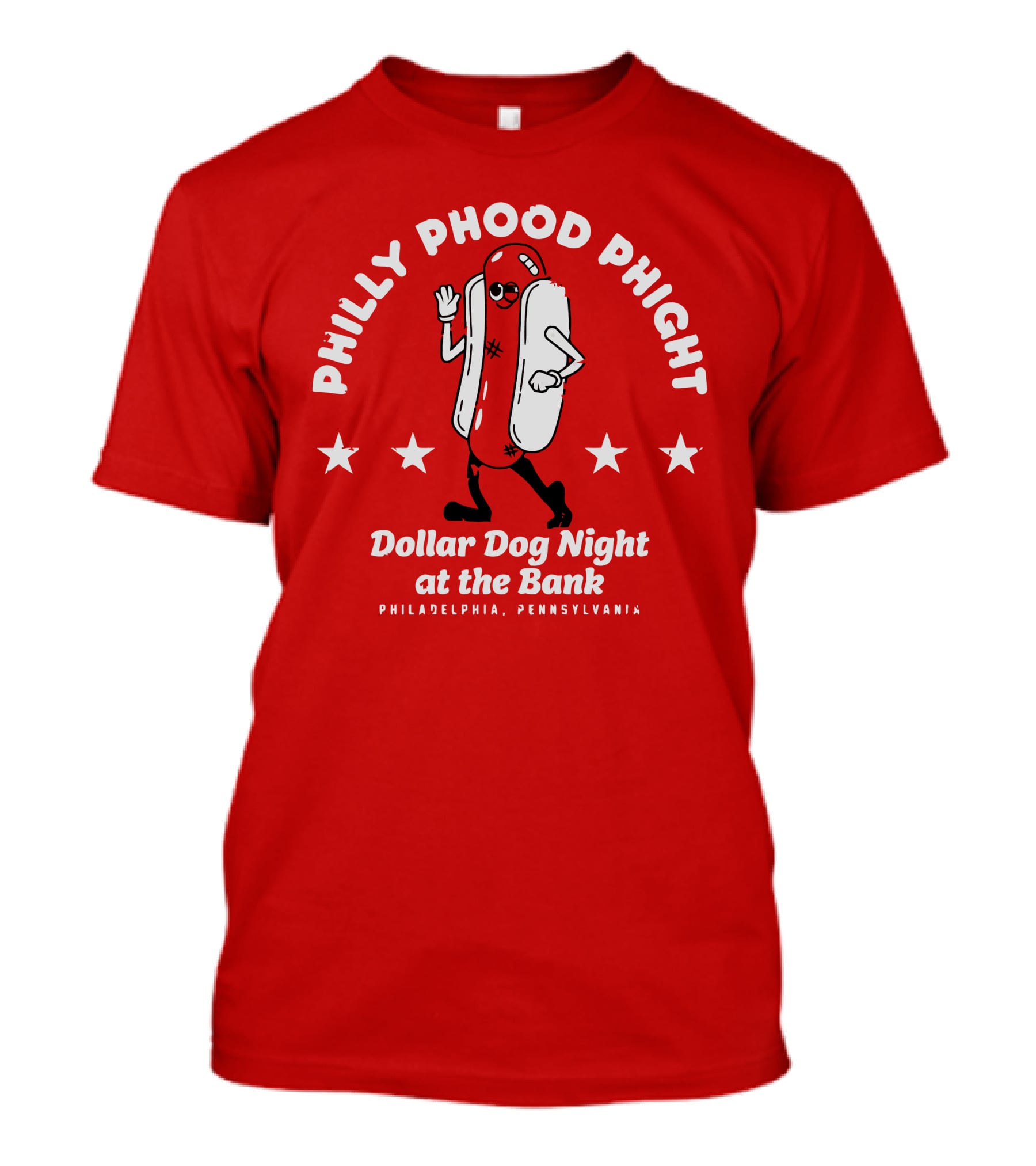 Philly Phood Phight Dollar Dog Night At The Bank Philadelphia Pennsylvania T-Shirt