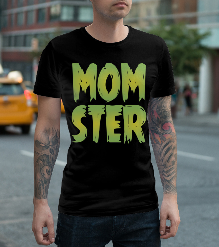 MOM-STER Green Halloween Relaxed Fit Costume T-Shirt