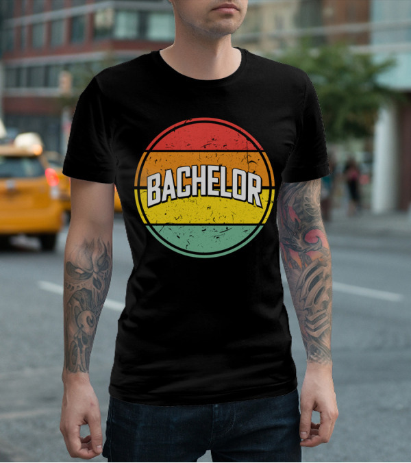 Bachelor Retro Sunset Circle T-Shirt