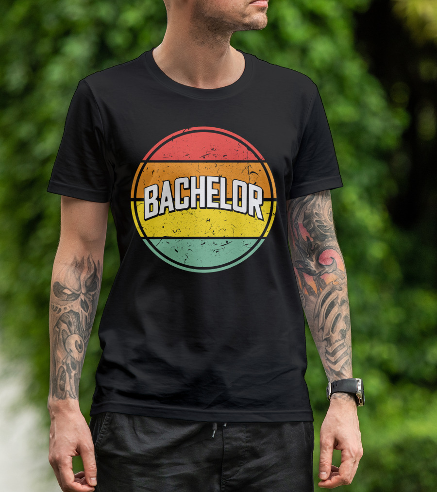 Bachelor Retro Sunset Circle T-Shirt