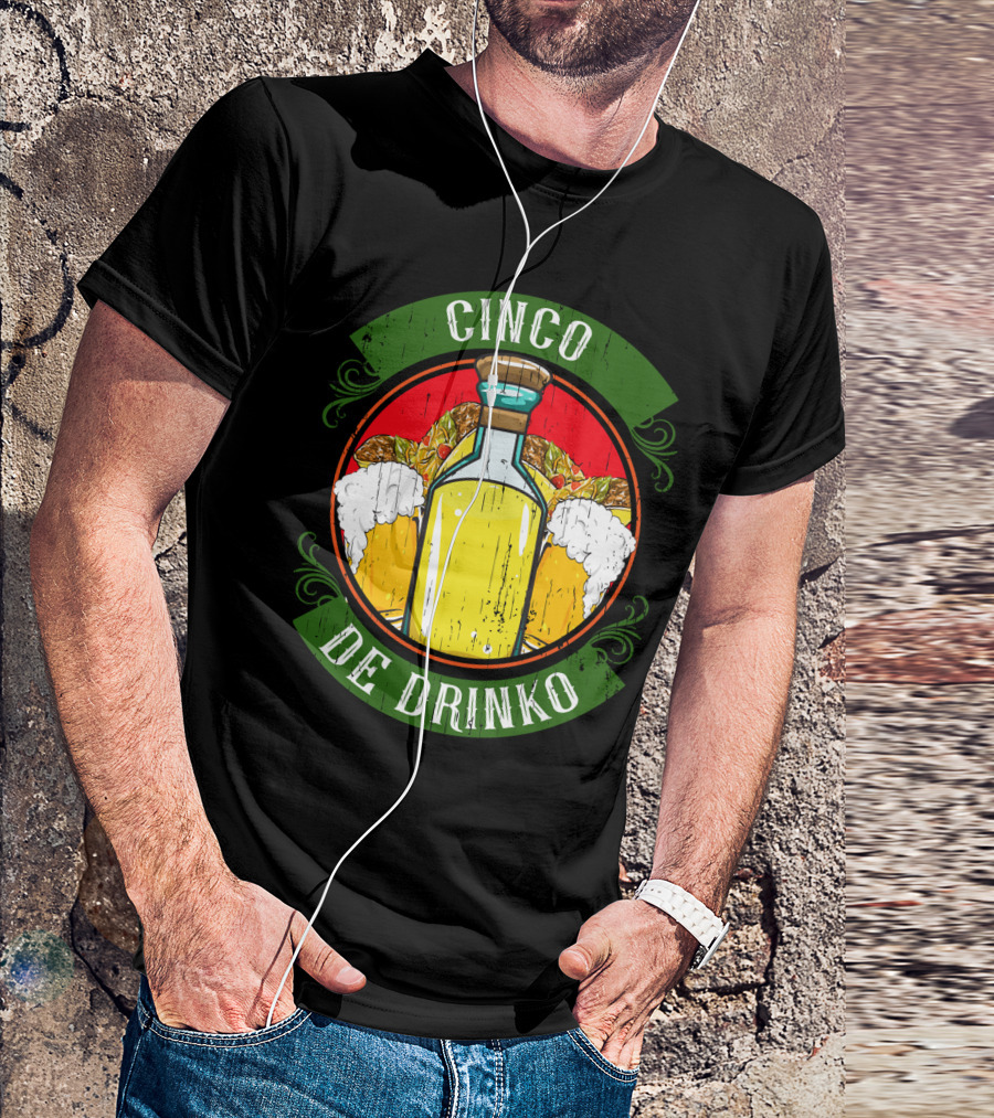 Cinco De Drinko Tequila And Beer T-Shirt