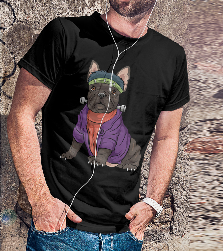 French Bulldog Frankenstein Costume Funny Dog Halloween T-Shirt