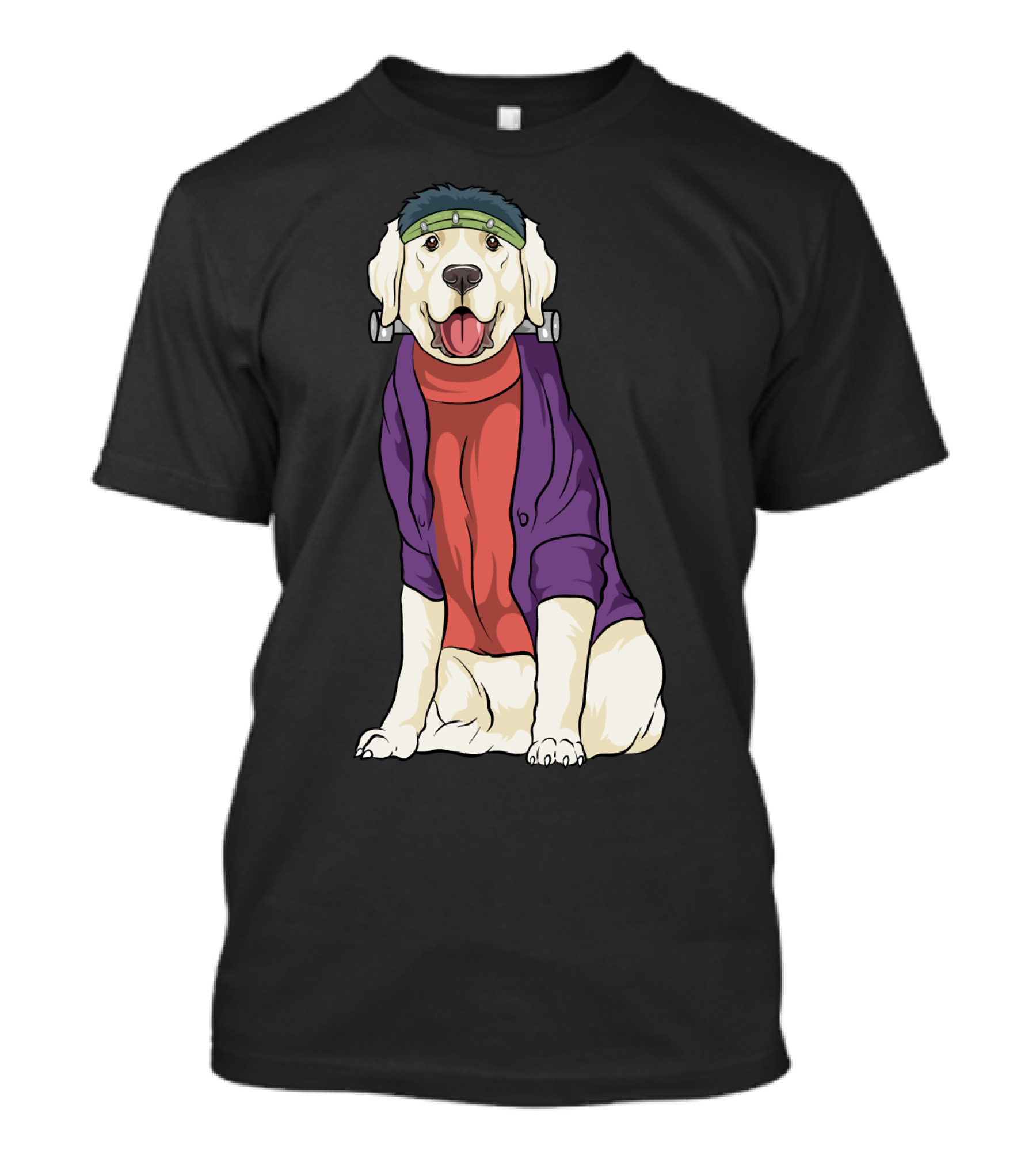 Golden Retriever Frankenstein Costume Halloween Dog T-Shirt