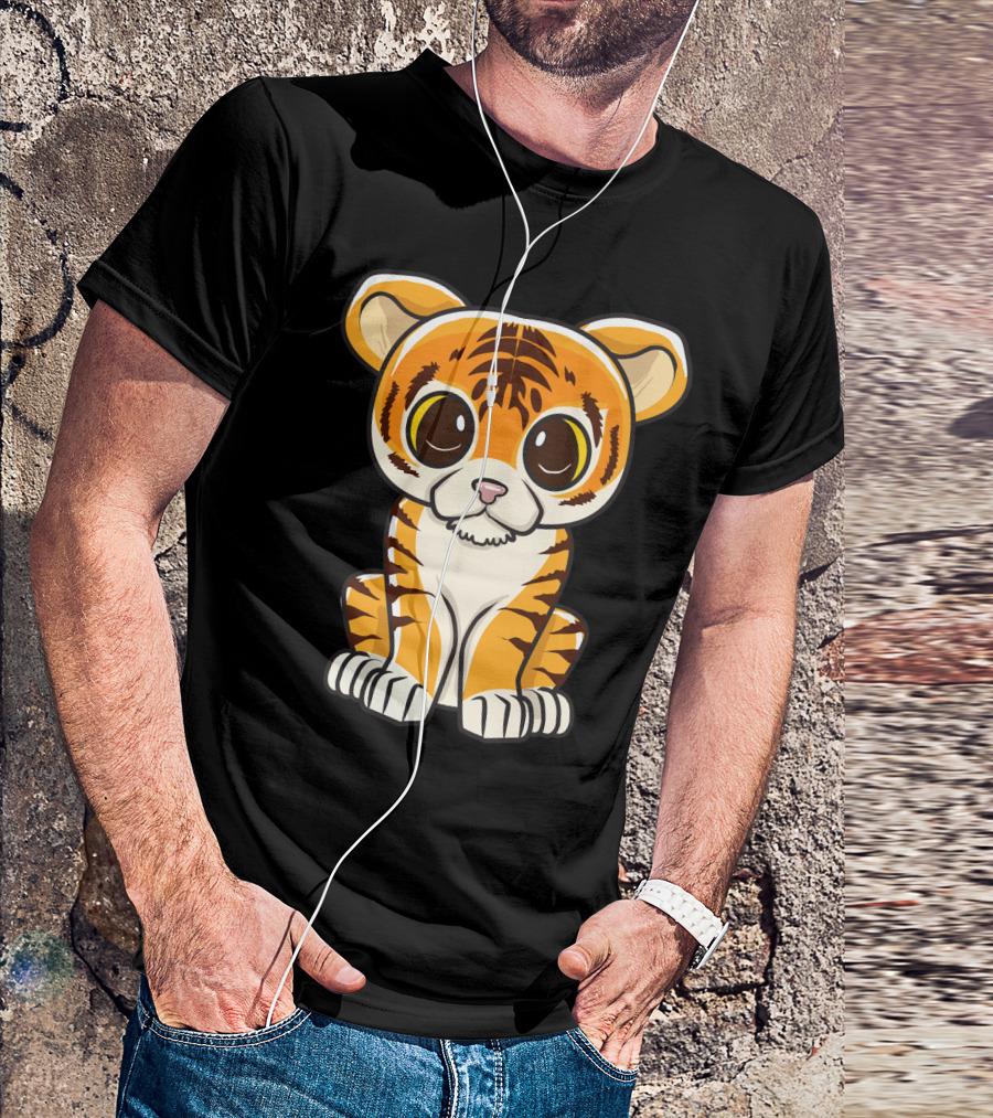 Kawaii Tiger International Tiger Day Cute Tiger T-Shirt