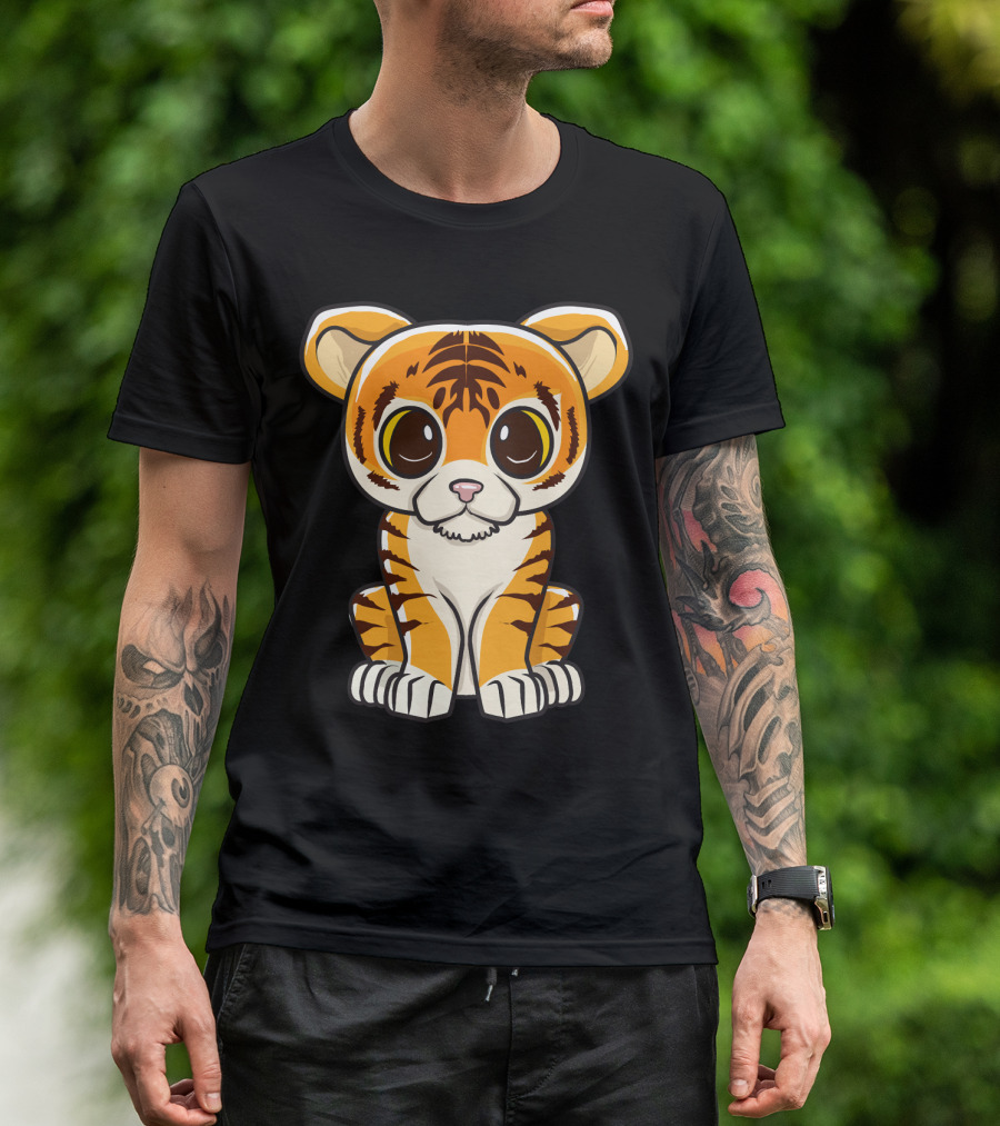 Kawaii Tiger International Tiger Day Cute Tiger T-Shirt