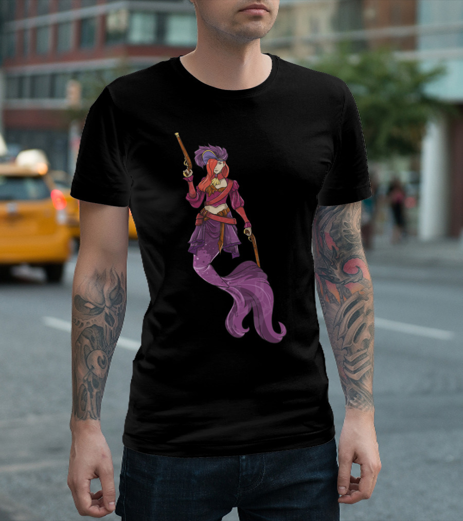 Pirate Mermaid Magical Fantasy Adventure T-Shirt