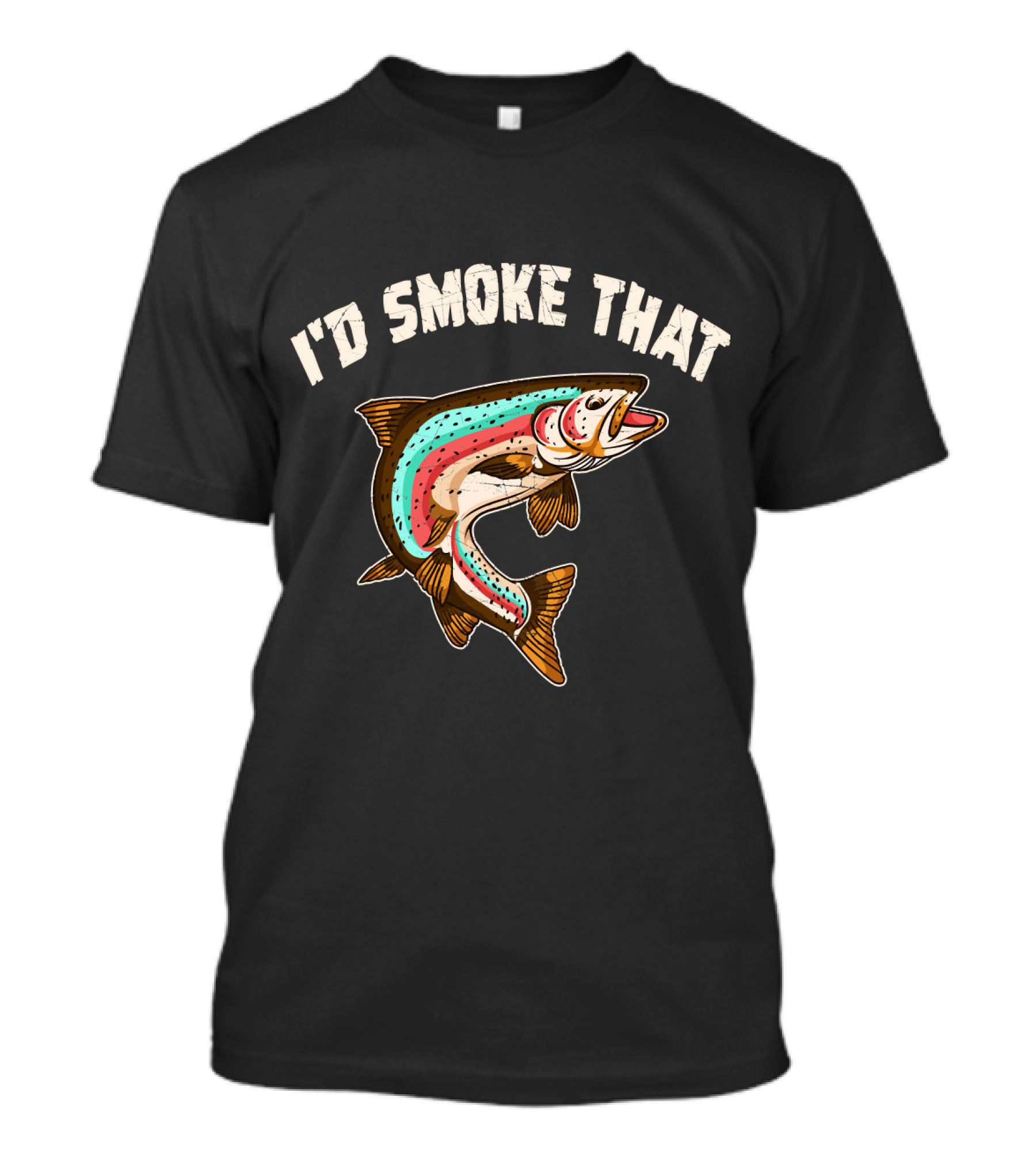 I'd Smoke That Salmon Fishing BBQ T-Shirt