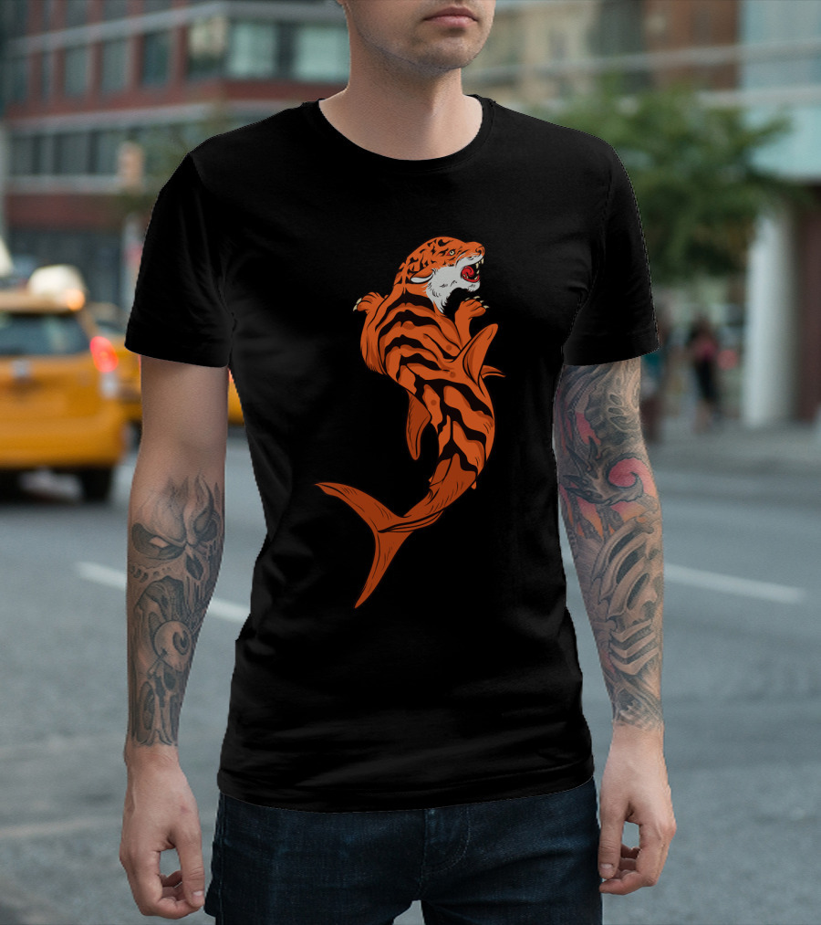 Tiger Shark Jawsome Tigershark Marine Biology Pun T-Shirt