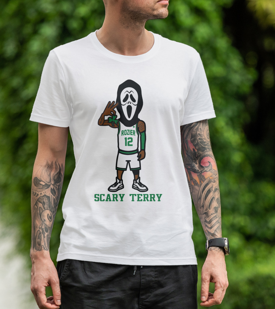 Scary Terry Rozier 12 Basketball Ghost Costume T-Shirt
