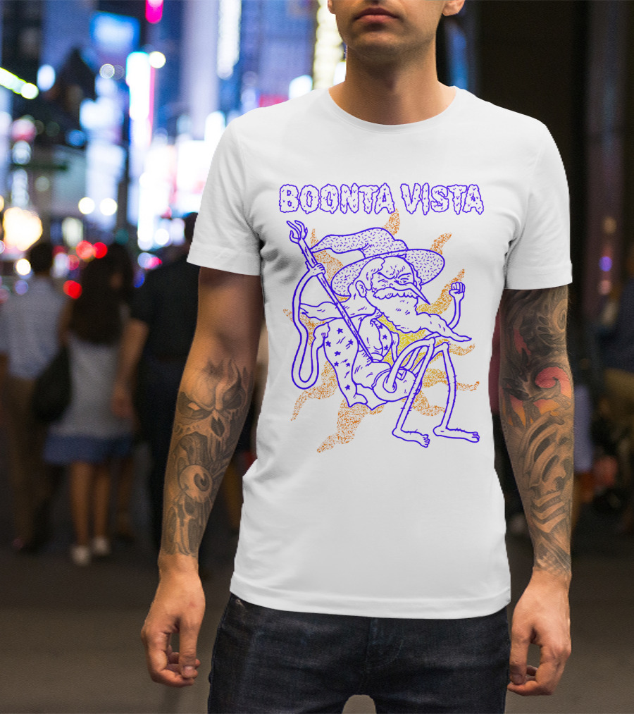 Boonta Vista Wizard With Staff And Hat T-Shirt
