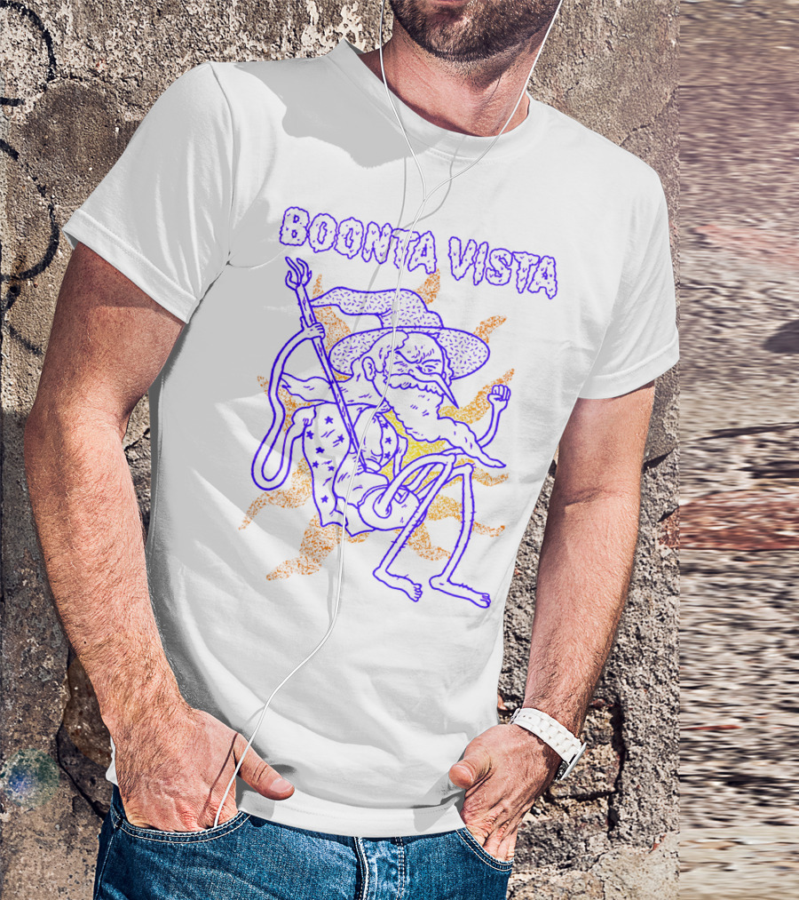 Boonta Vista Wizard With Staff And Hat T-Shirt
