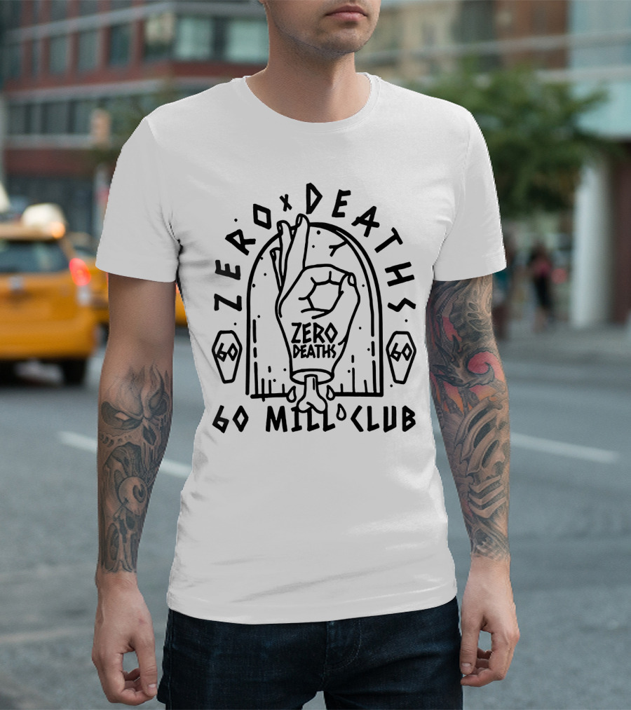 Zero Deaths 60 Mill Club Pewdiepie T-Shirt