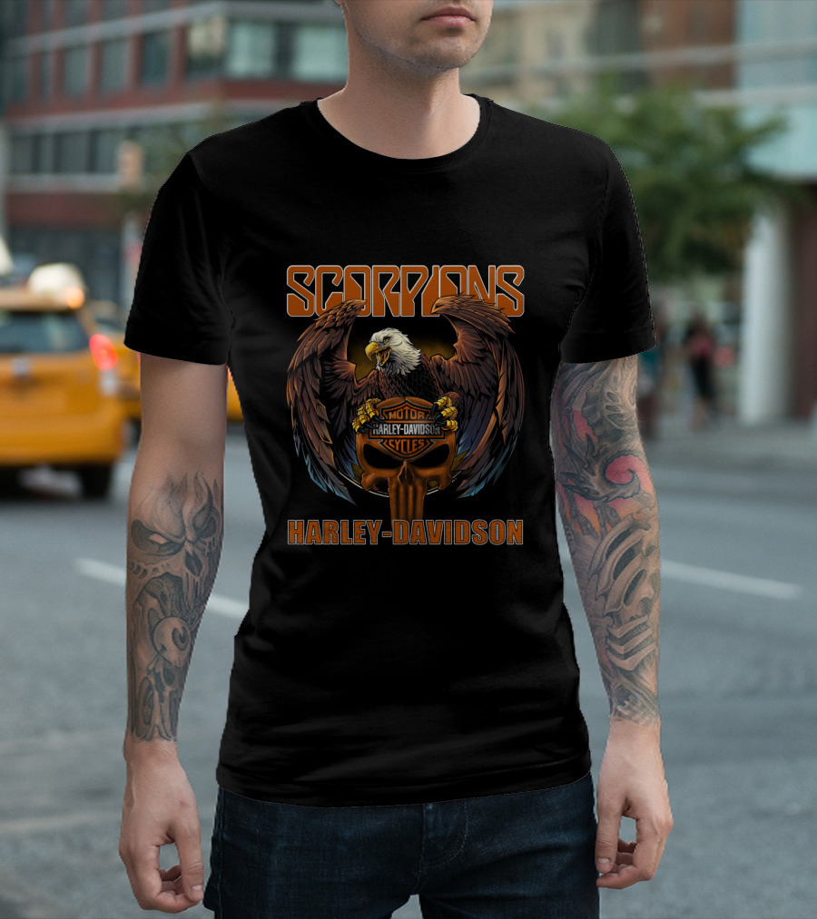 Scorpions Harley Davidson Motorcycles Eagle T-Shirt
