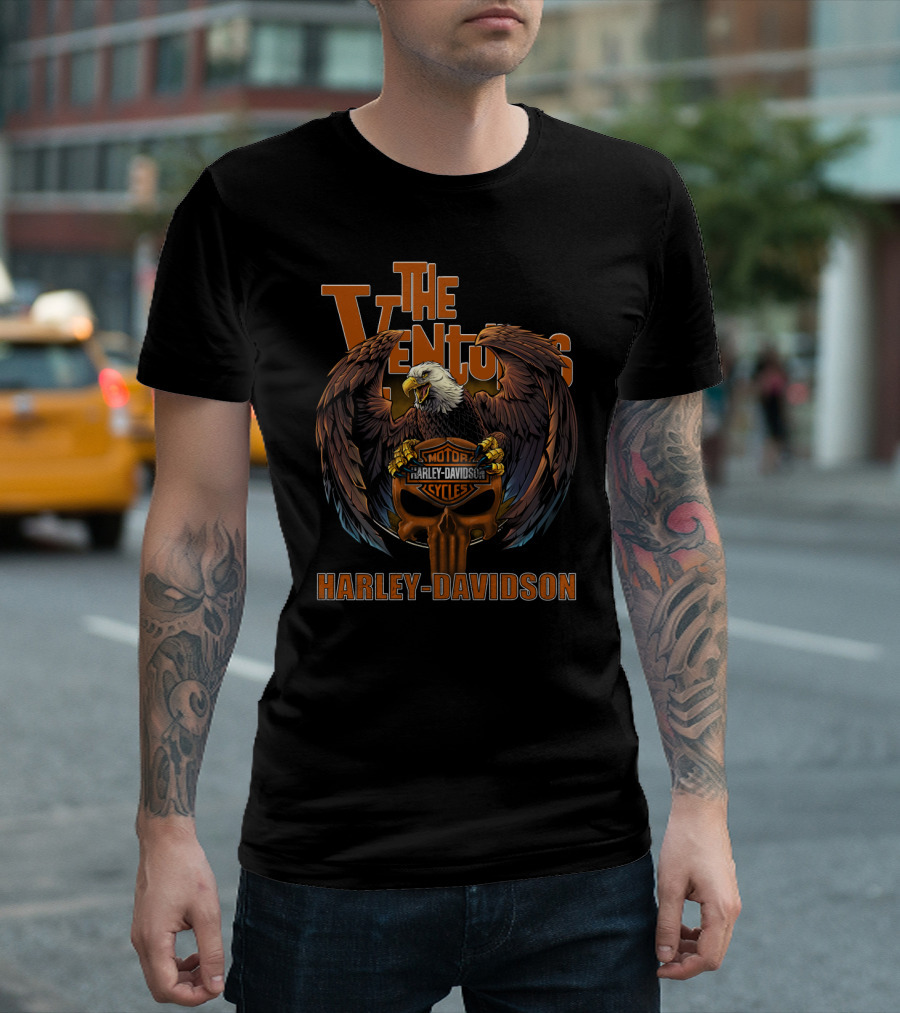 The Ventures Harley Davidson Eagle Motorcycles T-Shirt