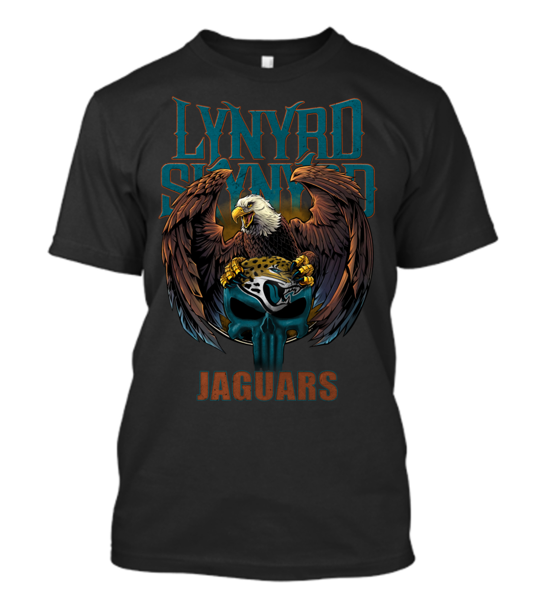 Lynyrd Skynyrd Jaguars Eagle Skull T-Shirt